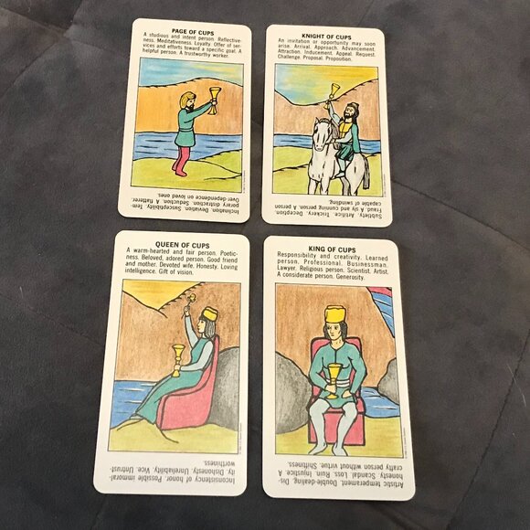 Starter Tarot Deck Vintage 1988 US Games Beginner Tarot - Picture 7 of 11